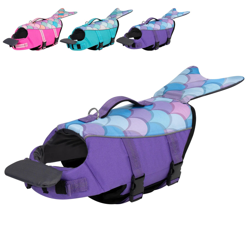Reflective Mermaid Dog Life Vest